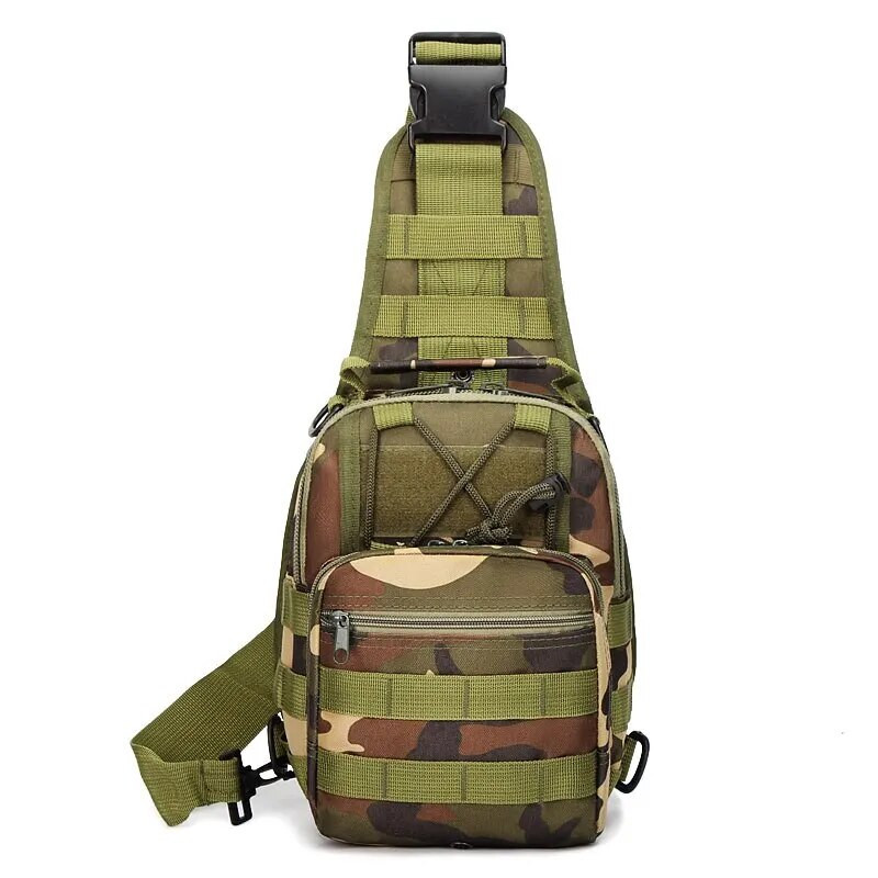 1520 Tactical Military Chest Sling Bag Hiking Mole Multifunction 600D Oxford Camouflage Άνετο, ανθεκτικό σε εξωτερικούς χώρους