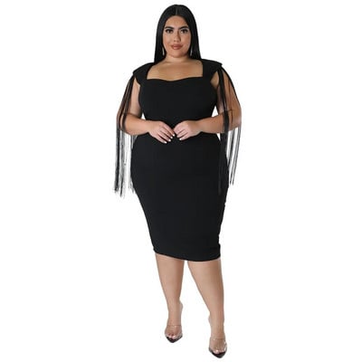 Didelio dydžio moteriška vakarėlio suknelė Fringe klubo vakarienės suknelė Moteriška madinga elegantiška 2022 m. vasaros gimtadienio vakaro chalatas Nauji viršutiniai drabužiai