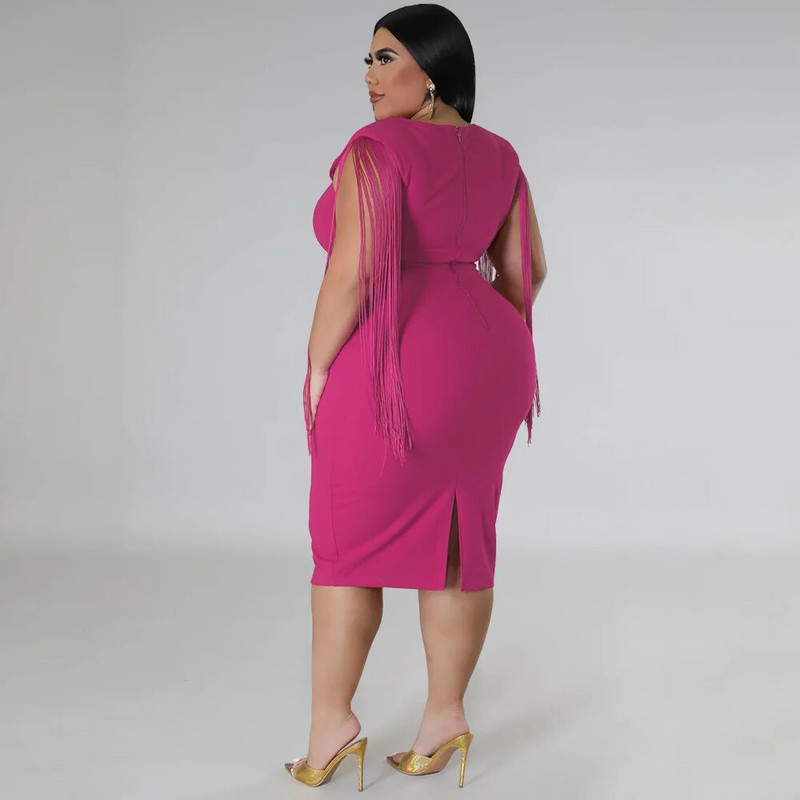 Didelio dydžio moteriška vakarėlio suknelė Fringe klubo vakarienės suknelė Moteriška madinga elegantiška 2022 m. vasaros gimtadienio vakaro chalatas Nauji viršutiniai drabužiai