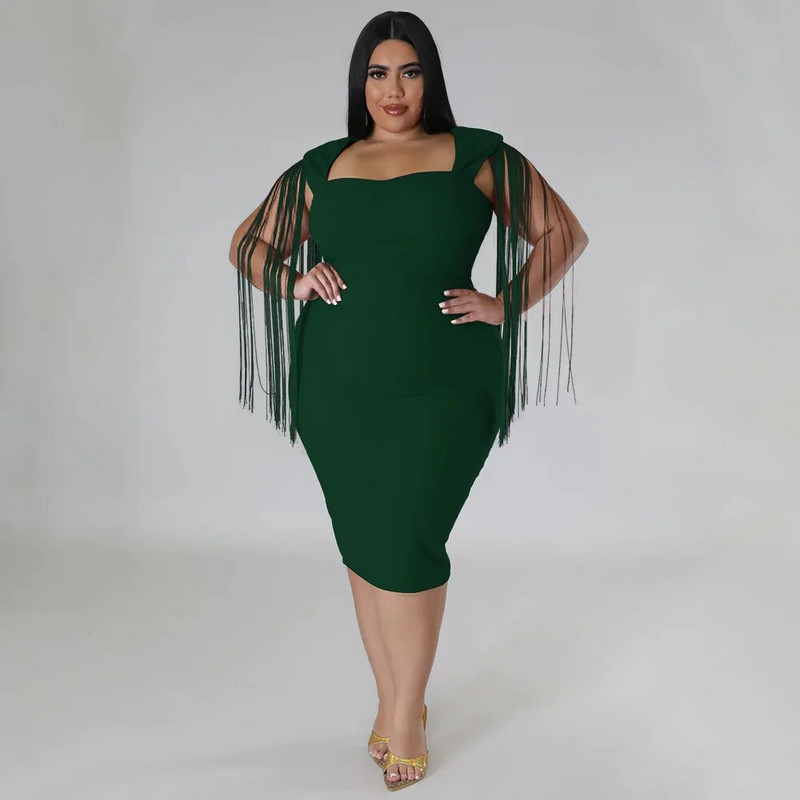 Didelio dydžio moteriška vakarėlio suknelė Fringe klubo vakarienės suknelė Moteriška madinga elegantiška 2022 m. vasaros gimtadienio vakaro chalatas Nauji viršutiniai drabužiai