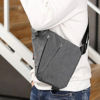 Мъжка чанта против кражба DIENQI Водоустойчива чанта за гърди Пътна лична джобна тактическа мъжка чанта с прашка, чанта за гърди, чанта за кръст