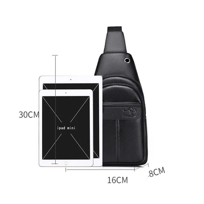 Muška putna višenamjenska torba za prsa, dizajnerska ležerna torba od PU kože za muškarce, svestrana crna vintage torba, torbica na rame