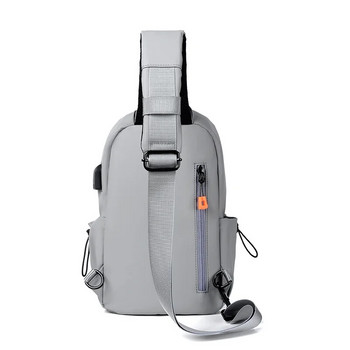 Мъжка чанта за ракла Преносима чанта за през рамо с отвор за слушалки Многофункционална чанта за ракла за свободното време