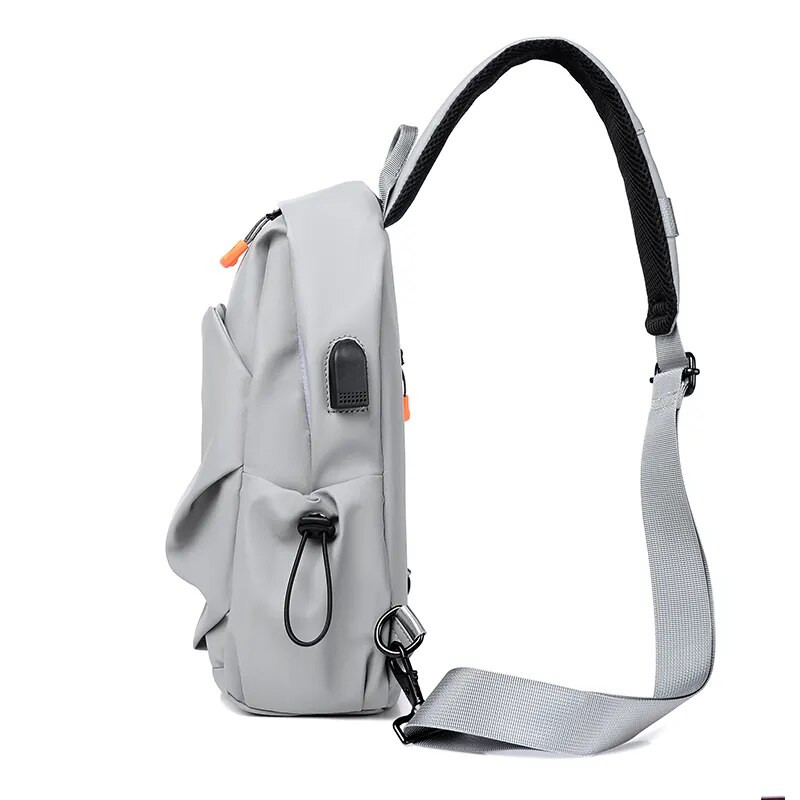 Muška torba za prsa Prijenosna torba za slušalice s rupom za rame Torba preko ramena Višenamjenska torba za prsa za slobodno vrijeme