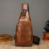 Nova muška torba za jahanje velikog kapaciteta s dvostrukom vučom, moderna ležerna kopča na rame preko ramena, torba za prsa