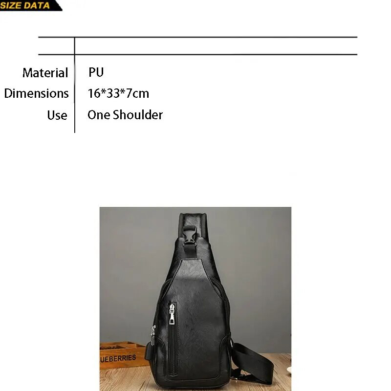 Nova muška torba za jahanje velikog kapaciteta s dvostrukom vučom, moderna ležerna kopča na rame preko ramena, torba za prsa