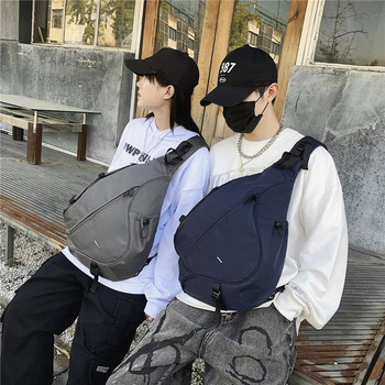 Ανδρική τσάντα Messenger Γυναικεία νάιλον αδιάβροχη μεγάλη χωρητικότητα Τσάντα στήθους Hip-hopTrave Ζευγάρι Μόδα Casual Vacation Shoulder Bolsa