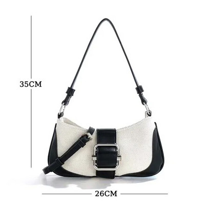 Γυναικείες τσάντες ρετρό υψηλής ποιότητας ραφές ώμου Τσάντα μασχάλης Niche σχέδιο Φθινόπωρο Νέα ιδιοσυγκρασία Μόδα τσάντες χιαστί