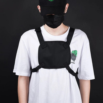2022 Hip Hop Streetwear Chest Rig Bag с висулка Висококачествена тактическа жилетка Oxford Unisex Многофункционални чанти за гърди Раковини за кръста
