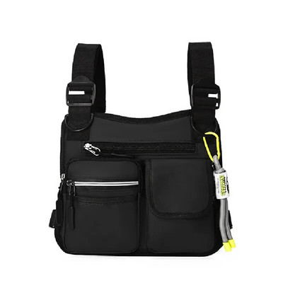 2022 Hip Hop Streetwear Chest Rig Bag с висулка Висококачествена тактическа жилетка Oxford Unisex Многофункционални чанти за гърди Раковини за кръста