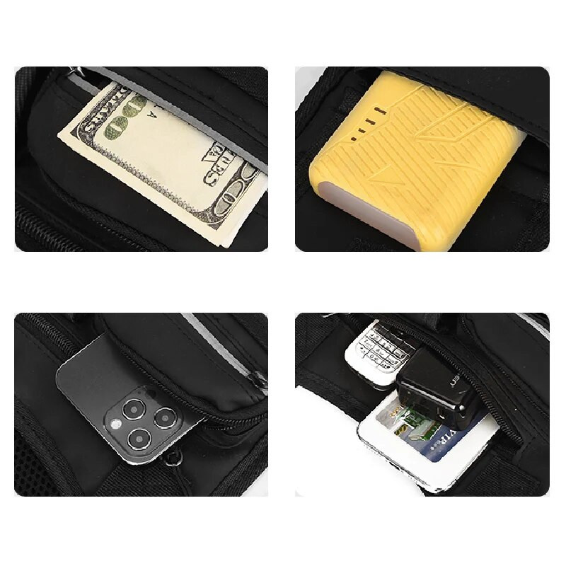 2022 m. „Hip Hop Streetwear“ krūtinės krepšys su pakabuku Aukštos kokybės Oksfordo unisex taktinė liemenė, daugiafunkciniai krūtinės krepšiai, juosmens paketai