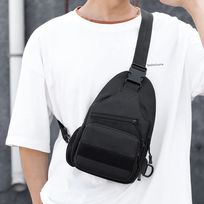 Мъжка чанта за гърди военна тактическа чанта за гърди туризъм спортна чанта за гърди за пътуване риболов чанта за колоездене