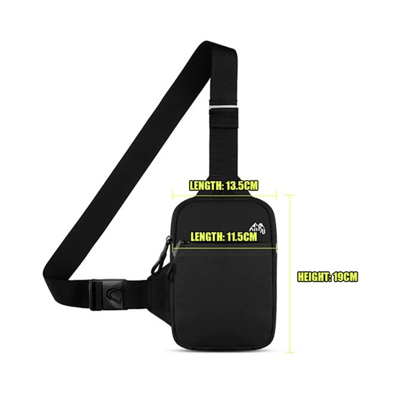Geestock torba za prsa za muškarce Najlonska vodootporna mini sling kurirska torba Sport na otvorenom Fitness torba za mobitel Ženske torbe oko struka