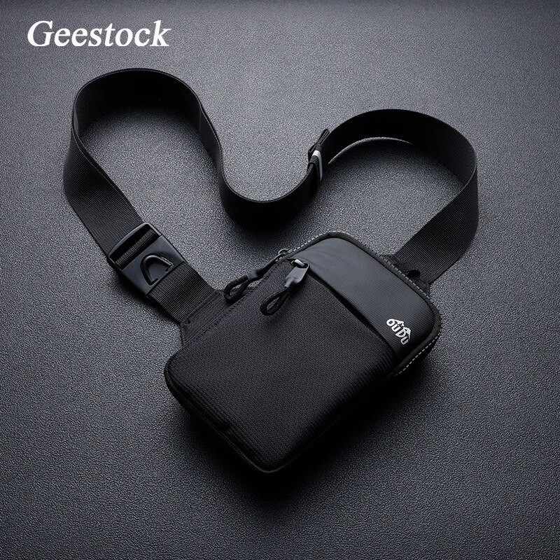 Geestock torba za prsa za muškarce Najlonska vodootporna mini sling kurirska torba Sport na otvorenom Fitness torba za mobitel Ženske torbe oko struka