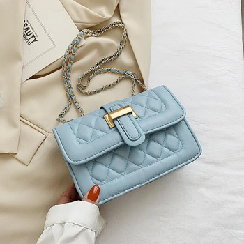 TRAVEASY 2023 Модна дамска чанта за през рамо от PU кожа Чанти Едноцветна дамска чанта през рамо за свободното време Парти чанта Ръчна чанта