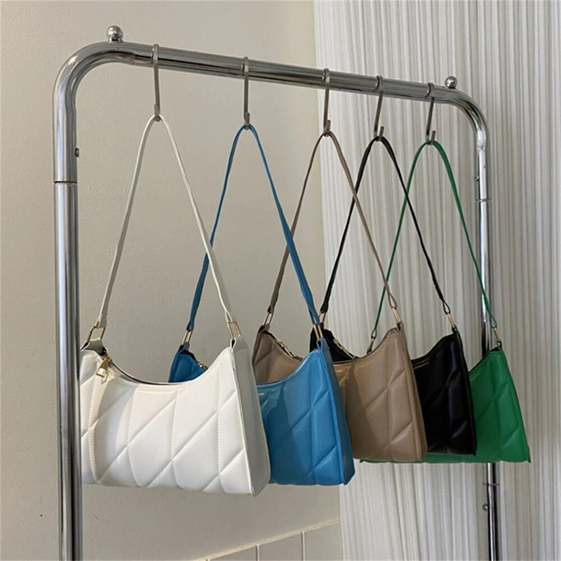 ISKYBOB 2024 Μοντέρνες γυναικείες τσάντες ώμου Μόδα PU Δερμάτινες τσάντες μασχάλης χιαστί Τσάντες μικρής λαβής Τσάντες αγορών Clutch