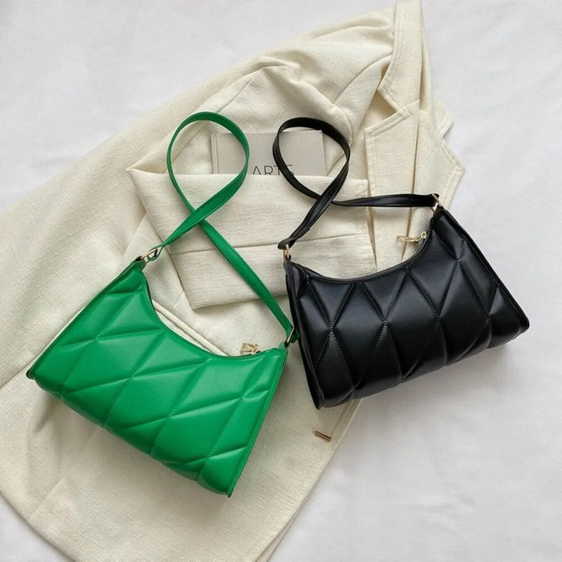 ISKYBOB 2024 Μοντέρνες γυναικείες τσάντες ώμου Μόδα PU Δερμάτινες τσάντες μασχάλης χιαστί Τσάντες μικρής λαβής Τσάντες αγορών Clutch