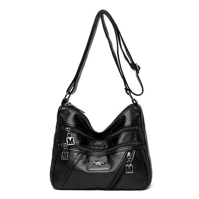 Aukštos kokybės minkštos odinės prabangios rankinės Piniginė Moteriškas krepšys Daugiakišeninis pečių krepšys moterims 2022 m. Trend Sac