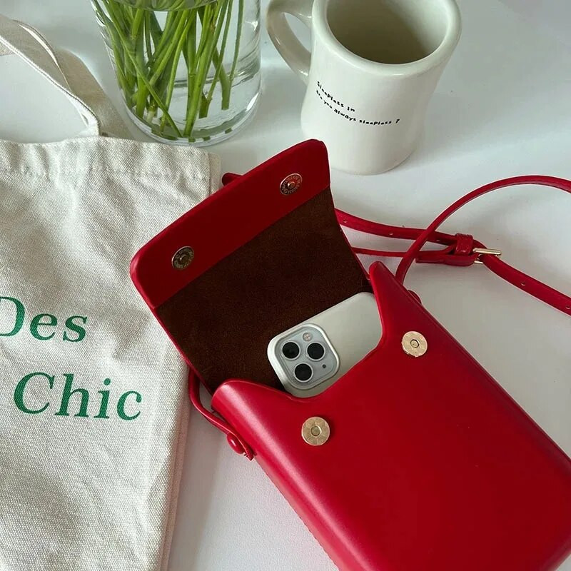 2023 m. atvartomi kryžminiai krepšiai, moteriški mini PU odiniai pečių piniginės ir rankinės mergaitėms, moteriškas telefonas.