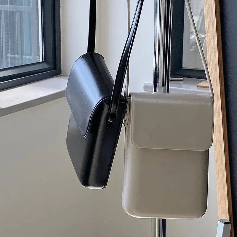 2023 m. atvartomi kryžminiai krepšiai, moteriški mini PU odiniai pečių piniginės ir rankinės mergaitėms, moteriškas telefonas.