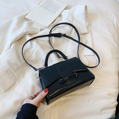 Dizajnerska luksuzna torba s mekom gornjom ručkom, ženska ručna torba od aligatorske kože u obliku pješčanog sata, torba za djevojku, torba s kamenim uzorkom na rame