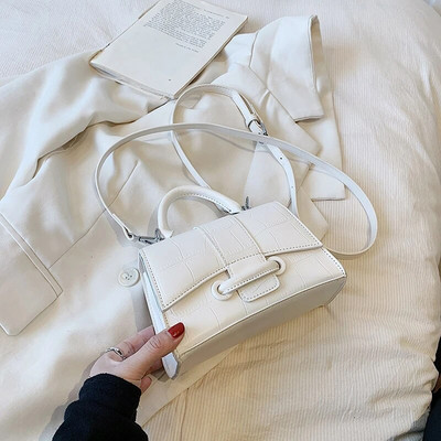 Dizajnerska luksuzna torba s mekom gornjom ručkom, ženska ručna torba od aligatorske kože u obliku pješčanog sata, torba za djevojku, torba s kamenim uzorkom na rame