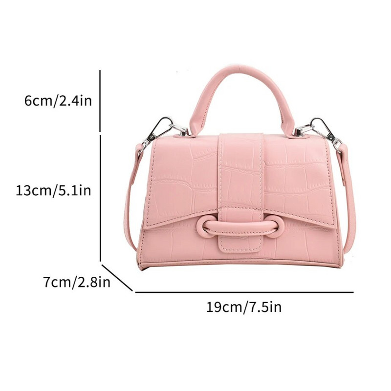 Dizajnerska luksuzna torba s mekom gornjom ručkom, ženska ručna torba od aligatorske kože u obliku pješčanog sata, torba za djevojku, torba s kamenim uzorkom na rame