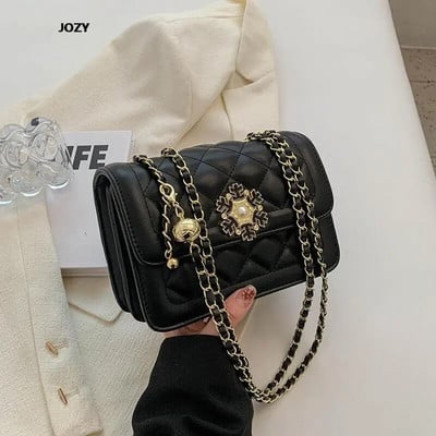 Madingos paprastos deimantinės tinklinės grandinėlės Crossbody Krepšiai Prabangus dizaineris 2023 m. naujas petys moterims Vasaros klasikinės odinės rankinės