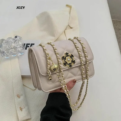 Madingos paprastos deimantinės tinklinės grandinėlės Crossbody Krepšiai Prabangus dizaineris 2023 m. naujas petys moterims Vasaros klasikinės odinės rankinės