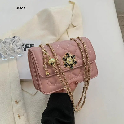 Madingos paprastos deimantinės tinklinės grandinėlės Crossbody Krepšiai Prabangus dizaineris 2023 m. naujas petys moterims Vasaros klasikinės odinės rankinės