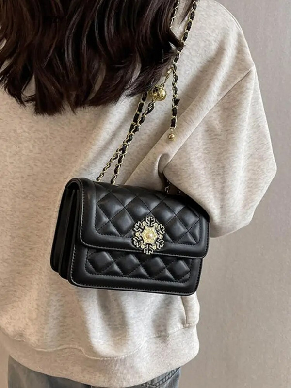 Madingos paprastos deimantinės tinklinės grandinėlės Crossbody Krepšiai Prabangus dizaineris 2023 m. naujas petys moterims Vasaros klasikinės odinės rankinės