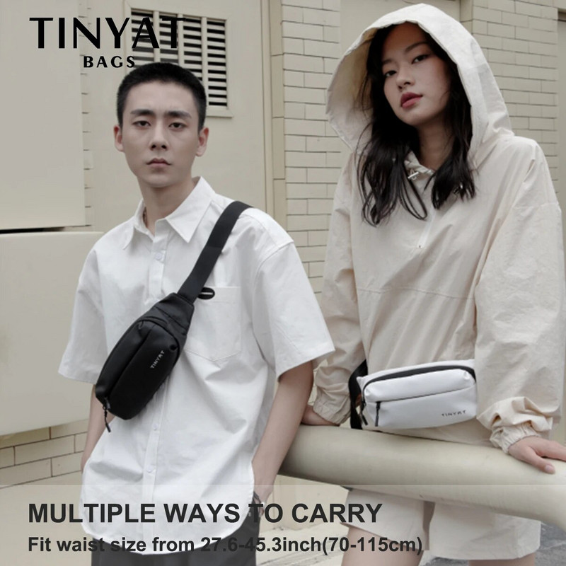 TINYAT Vyriškas liemens krepšio paketas Piniginė Laisvalaikis didelis telefono diržo krepšys Moteriškas drobinis kelioninis telefono krepšys „Fanny“ bananų krepšys, 4 klubo kišenės