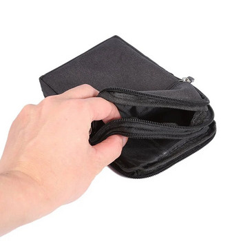 Νέα πάνινη τσάντα ζώνης για άντρες Κάρτα διαβατηρίου ταξιδιού εξωτερικού χώρου Οργάνωση πορτοφολιού Fanny Pack Γυναικεία με γάντζο κλειδώματος Casual τσάντα μέσης τηλεφώνου