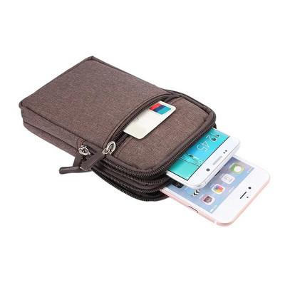 Nova platnena torba za pojas za muškarce Putna karta za putovanja na otvorenom Organizirajte novčanik Fanny Pack Ženska s kukom za zaključavanje Ležerna torba oko struka za telefon