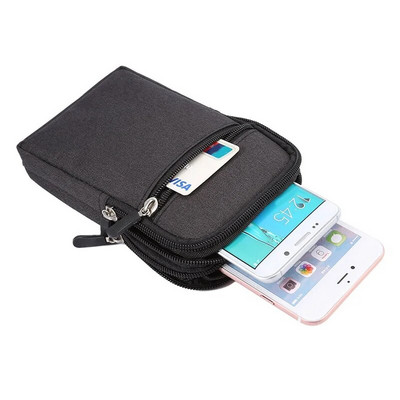 Nova platnena torba za pojas za muškarce Putna karta za putovanja na otvorenom Organizirajte novčanik Fanny Pack Ženska s kukom za zaključavanje Ležerna torba oko struka za telefon