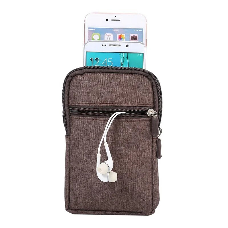 Nova platnena torba za pojas za muškarce Putna karta za putovanja na otvorenom Organizirajte novčanik Fanny Pack Ženska s kukom za zaključavanje Ležerna torba oko struka za telefon