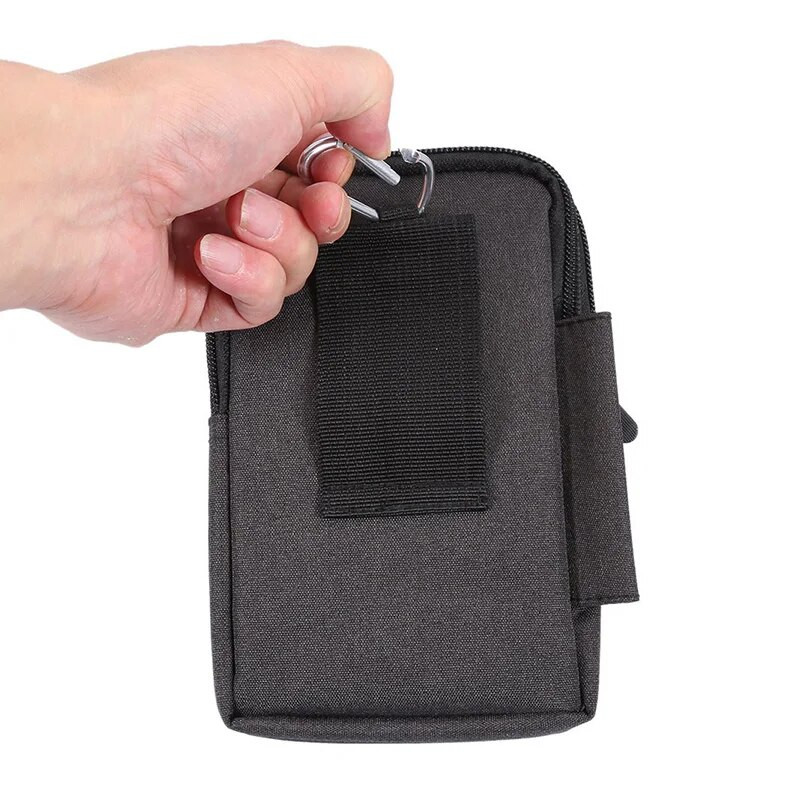 Nova platnena torba za pojas za muškarce Putna karta za putovanja na otvorenom Organizirajte novčanik Fanny Pack Ženska s kukom za zaključavanje Ležerna torba oko struka za telefon