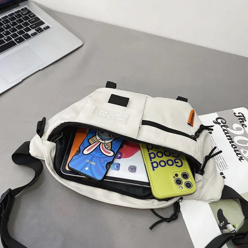 Torbica za prsa Ženski novi ulični trend 2021. Torbica oko struka Unisex Torbica za sportove na otvorenom Torba na rame Modne najlonske torbe za pojas Torbica