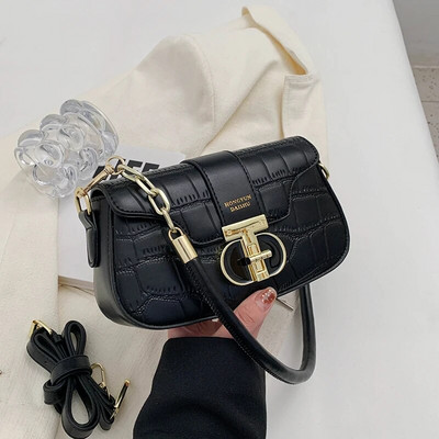 Καλοκαιρινές μοδάτες τσάντες ώμου Classic Vintage Luxury Design Leather For Women Crossbody 2023 Νέες μοντέρνες τσάντες υψηλής ποιότητας