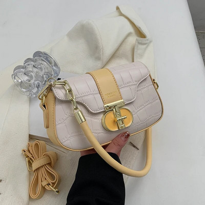 Καλοκαιρινές μοδάτες τσάντες ώμου Classic Vintage Luxury Design Leather For Women Crossbody 2023 Νέες μοντέρνες τσάντες υψηλής ποιότητας