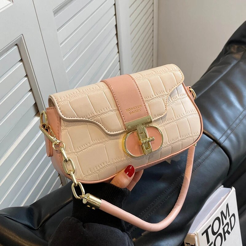 Καλοκαιρινές μοδάτες τσάντες ώμου Classic Vintage Luxury Design Leather For Women Crossbody 2023 Νέες μοντέρνες τσάντες υψηλής ποιότητας