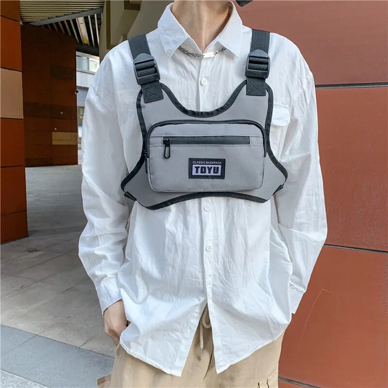 Nova funkcionalna torba za prsa Modni Bullet Hip Hop prsluk Streetwear Torbe oko struka Unisex taktička torba za prsa Sportska torbica