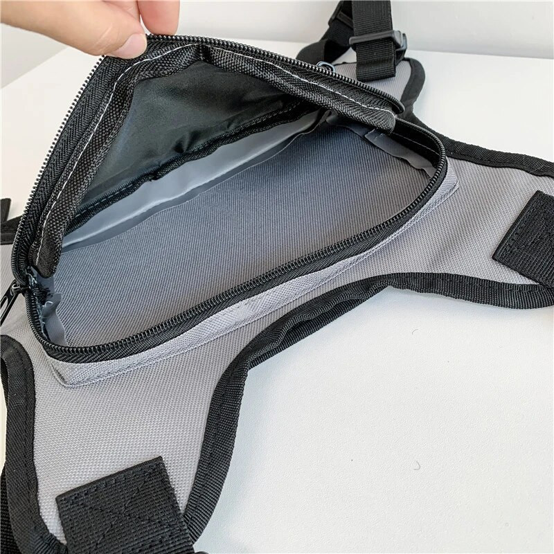 Nova funkcionalna torba za prsa Modni Bullet Hip Hop prsluk Streetwear Torbe oko struka Unisex taktička torba za prsa Sportska torbica