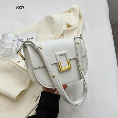 2023. Nova visokokvalitetna torba preko ramena jednostavnog stila za žene Ljetna luksuzna dizajnerska modna kožna ženska torbica na sedlu