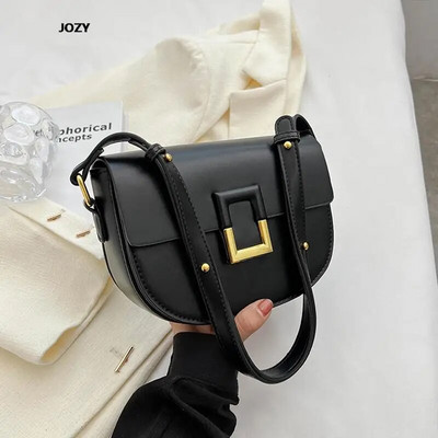 2023. Nova visokokvalitetna torba preko ramena jednostavnog stila za žene Ljetna luksuzna dizajnerska modna kožna ženska torbica na sedlu