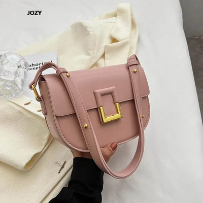 2023. Nova visokokvalitetna torba preko ramena jednostavnog stila za žene Ljetna luksuzna dizajnerska modna kožna ženska torbica na sedlu