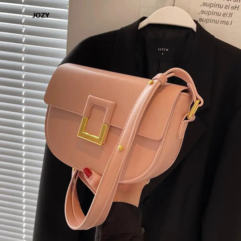 2023. Nova visokokvalitetna torba preko ramena jednostavnog stila za žene Ljetna luksuzna dizajnerska modna kožna ženska torbica na sedlu
