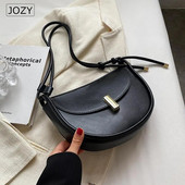JOZY Sadul Crossbody kotid naistele 2023 Trend Designer Lihtne ühevärviline nahast õlakott Naiste kaenlaalused käekotid
