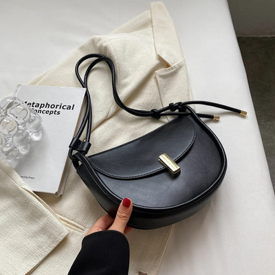 JOZY Sadul Crossbody kotid naistele 2023 Trend Designer Lihtne ühevärviline nahast õlakott Naiste kaenlaalused käekotid