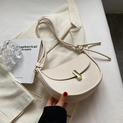 JOZY Sadul Crossbody kotid naistele 2023 Trend Designer Lihtne ühevärviline nahast õlakott Naiste kaenlaalused käekotid